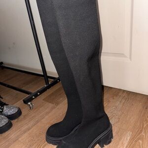 Black Over-the-Knee Boots
